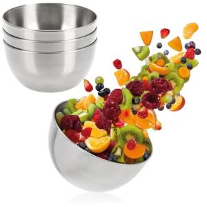 COM-FOUR® 4x tazón de metal - tazón para servir para salsas…