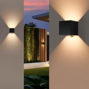 ALLOMN Aplique LED de Pared para Interior Y Exterior con Se…
