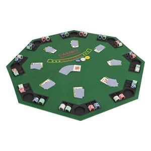 MOONAIRY Tablero de póker Plegable en 2 para 8 Jugadores, P…