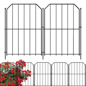 Yeabett Valla de jardín, 10 unidades, valla decorativa de m…