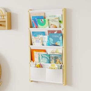 DUHARS Estanteria Libros Infantil 4 Pisos, Libreria Infanti…