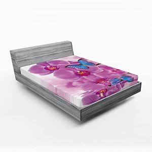 ABAKUHAUS Mariposa Sábana Elastizada, Orquídea Bloom sobre…