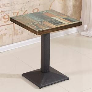 WODFARR Mesa de comedor de madera cuadrada, diseño pequeño,…