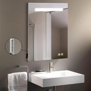Aplike - Espejo Baño 60 x 80 cm con Luz LED, Antivaho, Sens…