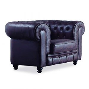 Chesterfield, Sofa Individual de una Plaza, Sillon Descanso…