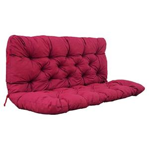 Chicreat Cojín para banco con respaldo, 120 × 98 × 8 cm, ro…