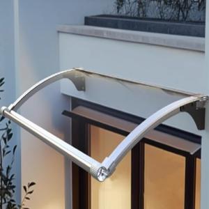 Marquesina para Puertas y Ventanas Transparente,Toldo de En…