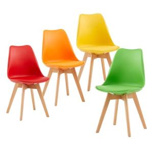 EGGREE Pack 4 Sillas de Comedor Sillas Cocina Nórdica de Pl…
