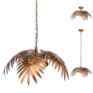 JCPYIUL Retro Tropical Hoja de Coco candelabro LED escandin…