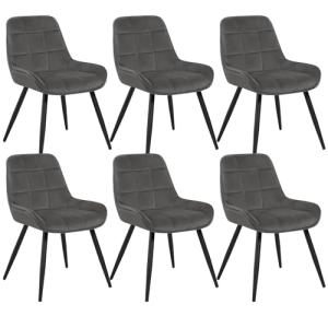 WOLTU 6X Sillas de Comedor, Silla Ergonómica con Respaldo,…