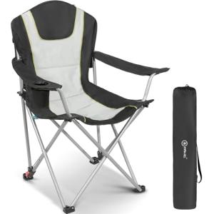 Homecall Silla de camping plegable de 150 kg, con reposabra…