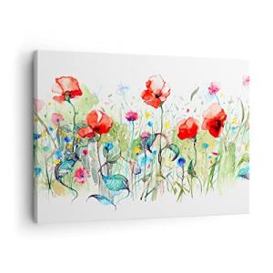 ARTTOR Lienzos decorativos Flores Prado hoja naturaleza Cua…
