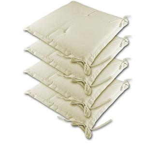 Detex® 4X Cojines 45x40x6cm Sydney para Sillas Jardín Repel…