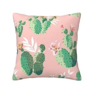 RoMuka Funda de cojín universal de cactus tropical para las…