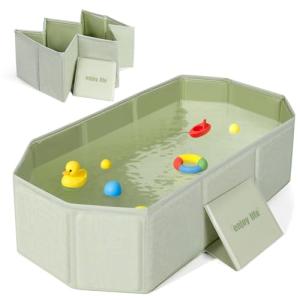 Orzbow Bañera Bebe Plegable, Portatil Bañeras para Bebes co…