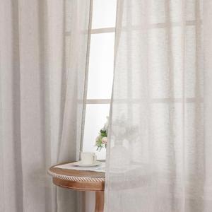 BellaHills Cortinas Salon Lino,Cortinas Semiopacas,Dos Piez…