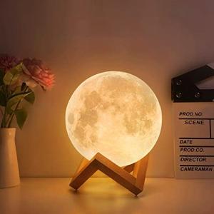 Lámpara de luna LED 3D 20cm 16 Colores RGB Regulable LED Lu…