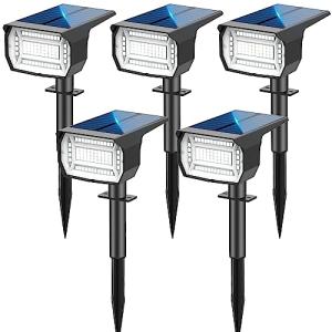 LOTMOS [72 LED/5 Piezas Luces Solares LED Exterior Jardin I…