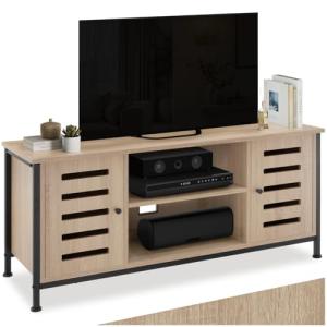 TecTake® Mueble TV Salon con 2 Armarios y 1 Estante, Mueble…