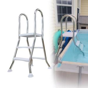 Pool Escalera Escalera para Piscina elevada de 85 cm, Resis…