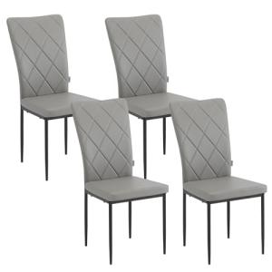 WOLTU Juego de 4 Sillas de Comedor de Cuero sintético con R…