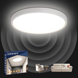Letlit Plafon con Sensor de Movimiento, 18W 1800LM Lampara…