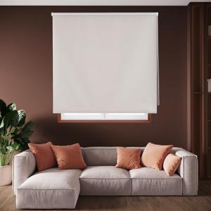 Blindecor Draco Estor enrollable opaco liso - Gris plata, 1…