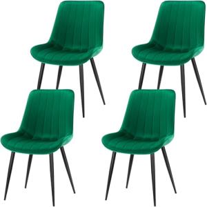 FRUOGO Pack de 4 Sillas de Comedor Modernas con Asiento y R…