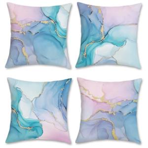 Bonhause Fundas Cojines Mármol de Colores 45 x 45 cm Funda…