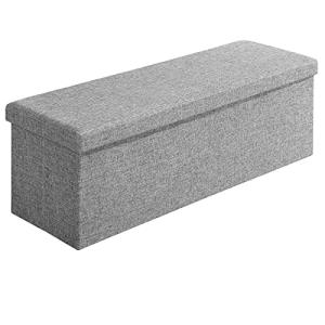 CASARIA® Banco Almacenaje Plegable 115x40x40cm 300kg Puff B…