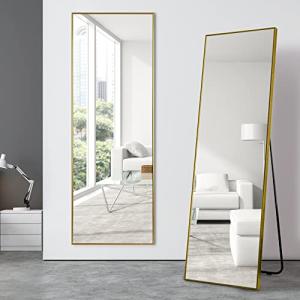LVSOMT Espejo de pie Cuerpo Entero, 160 × 50 cm Espejos Gra…