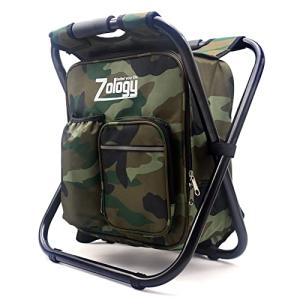 Zology Silla Plegable Acampa Taburete Mochila con Refrigera…