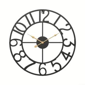 Oniissy Reloj de pared para exteriores, vintage, con cara a…