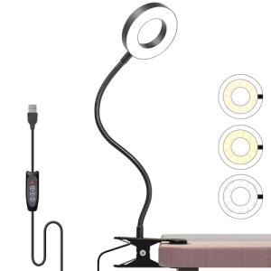 Foneso Lamparas de Pinza Led, 360 ° Lámparas de Pinzas LED,…