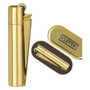 Clipper 1 Encendedor Mechero Clásico Largo Metal Gold Oro D…