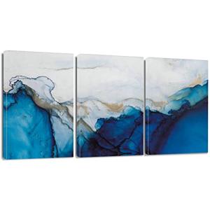 Artscope Lienzos Decorativos - Mármol Azul y Blanco Patrón…