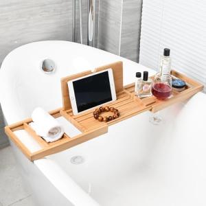 DXIA Bandejas de Baño, Bandeja para Bañera Extensible, Band…