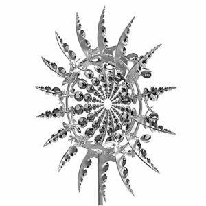 Ruluti Molino De Viento Metálico Garden Wind Spinner, Escul…