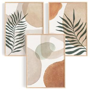 OHBIMBA® Set De 3 Laminas Decorativas Pared Abstractas Para…