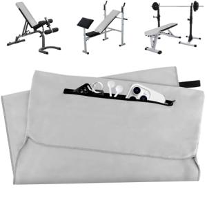 Toalla de Fitness 120 x 50 cm con Bolsillo con Cremallera,T…