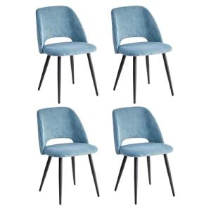JZGORC Pack de 4 Silla de Comedor, Silla de Cocina de Pana…