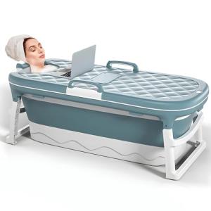 Warmiehomy Bañera portátil para adultos, 138 x 62 x 52 cm,…