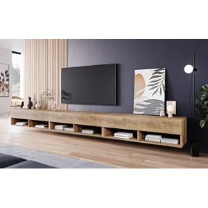 PIASKI Mueble de TV 300 cm LOWBOARD A, sin iluminación LED,…