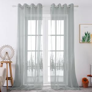 Deconovo Cortinas Transparentes con Ojales, Cortinas de Gas…