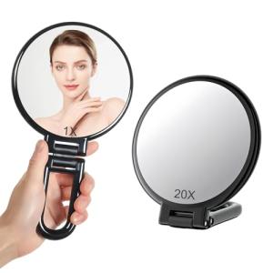 DONGDA Espejo de Aumento de 20X, Plegable Espejo de Mano co…