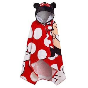 Disney Toalla con capucha Minnie Mouse 100% algodón Poncho…