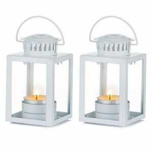 Nuptio Linternas Decorativas, 2 Piezas Linternas de Velas C…