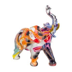 BY SIGRIS Signes Grimalt Figura Elefante Multicolor de Resi…