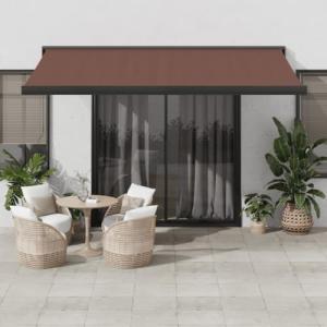 IKAYAA Toldo Motorizado 400 x 300 cm, Toldo Eléctrico y Man…