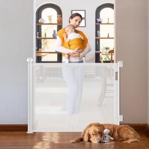 Ycozy Puerta Seguridad Retráctil para Bebés y Perros 0-140…